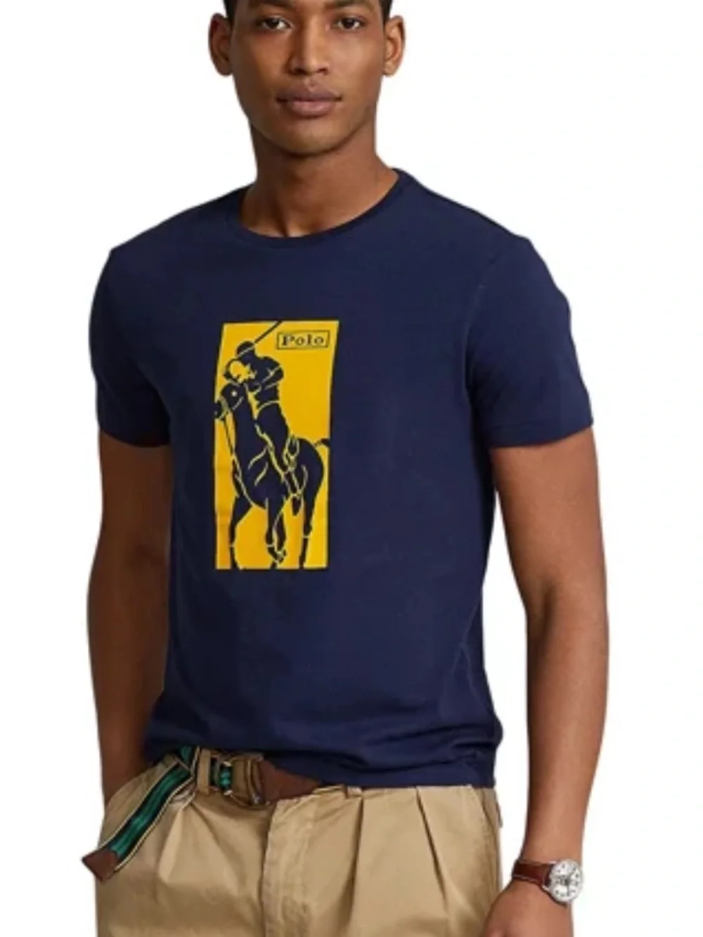 Polo Ralph Lauren Polo Pony Logo Short Sleeve T-Shirt in Navy Size Large